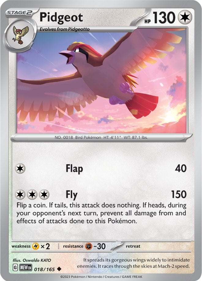 Pidgeot (018/165) [Scarlet & Violet: 151] | The Gaming-Verse