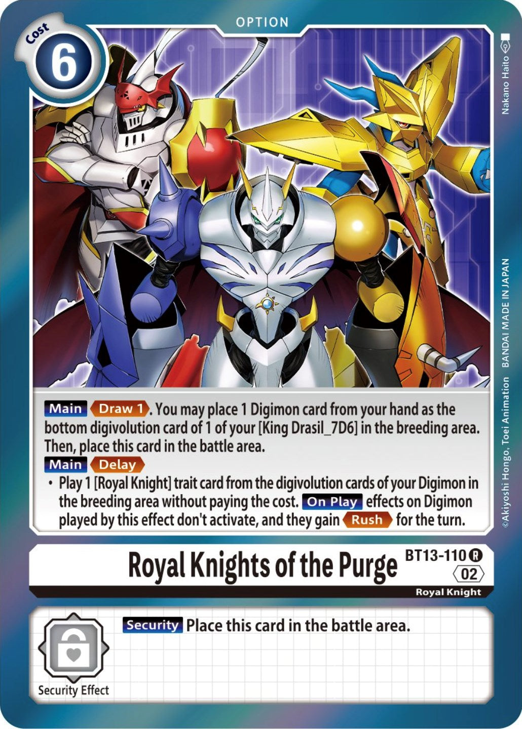 Royal Knights of the Purge [BT13-110] [Versus Royal Knights Booster] | The Gaming-Verse