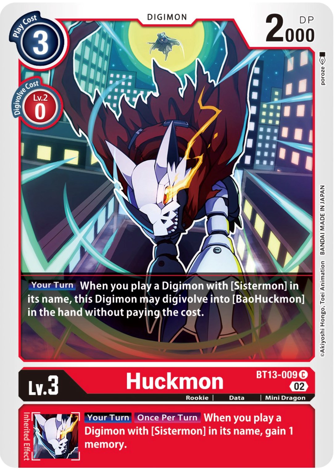 Huckmon [BT13-009] [Versus Royal Knights Booster] | The Gaming-Verse