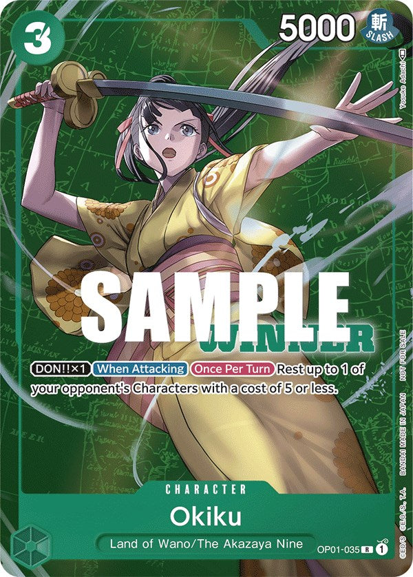 Okiku (Tournament Pack Vol. 4) [Winner] [One Piece Promotion Cards] | The Gaming-Verse