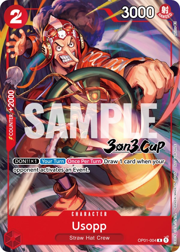 Usopp (3-on-3 Cup) [Participant] [One Piece Promotion Cards] | The Gaming-Verse