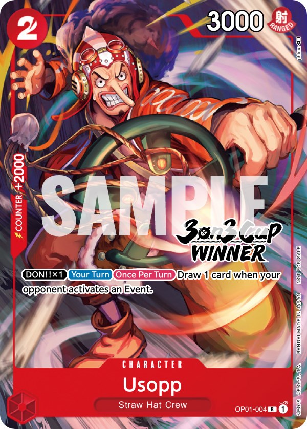 Usopp (3-on-3 Cup) [Winner] [One Piece Promotion Cards] | The Gaming-Verse