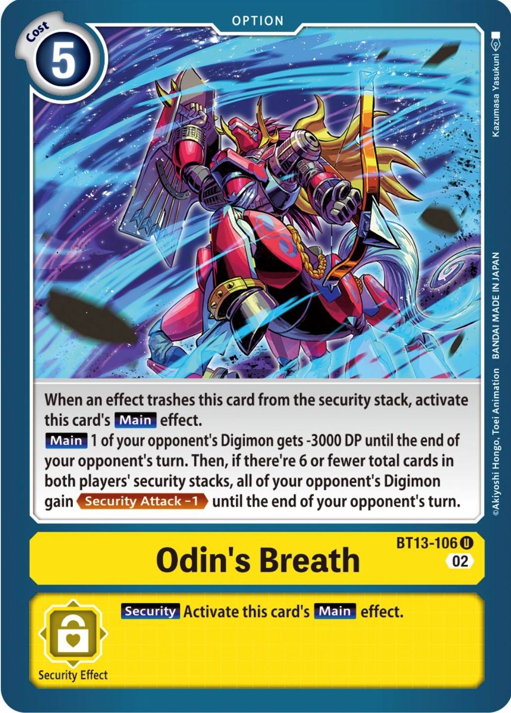 Odin's Breath [BT13-106] [Versus Royal Knights Booster] | The Gaming-Verse