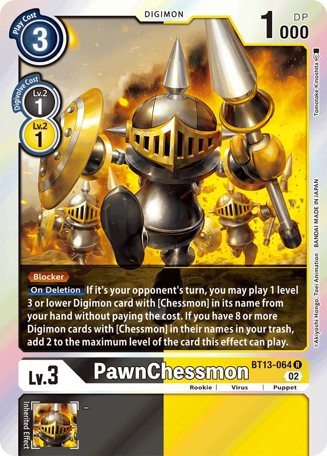 PawnChessmon [BT13-064] [Versus Royal Knights Booster] | The Gaming-Verse