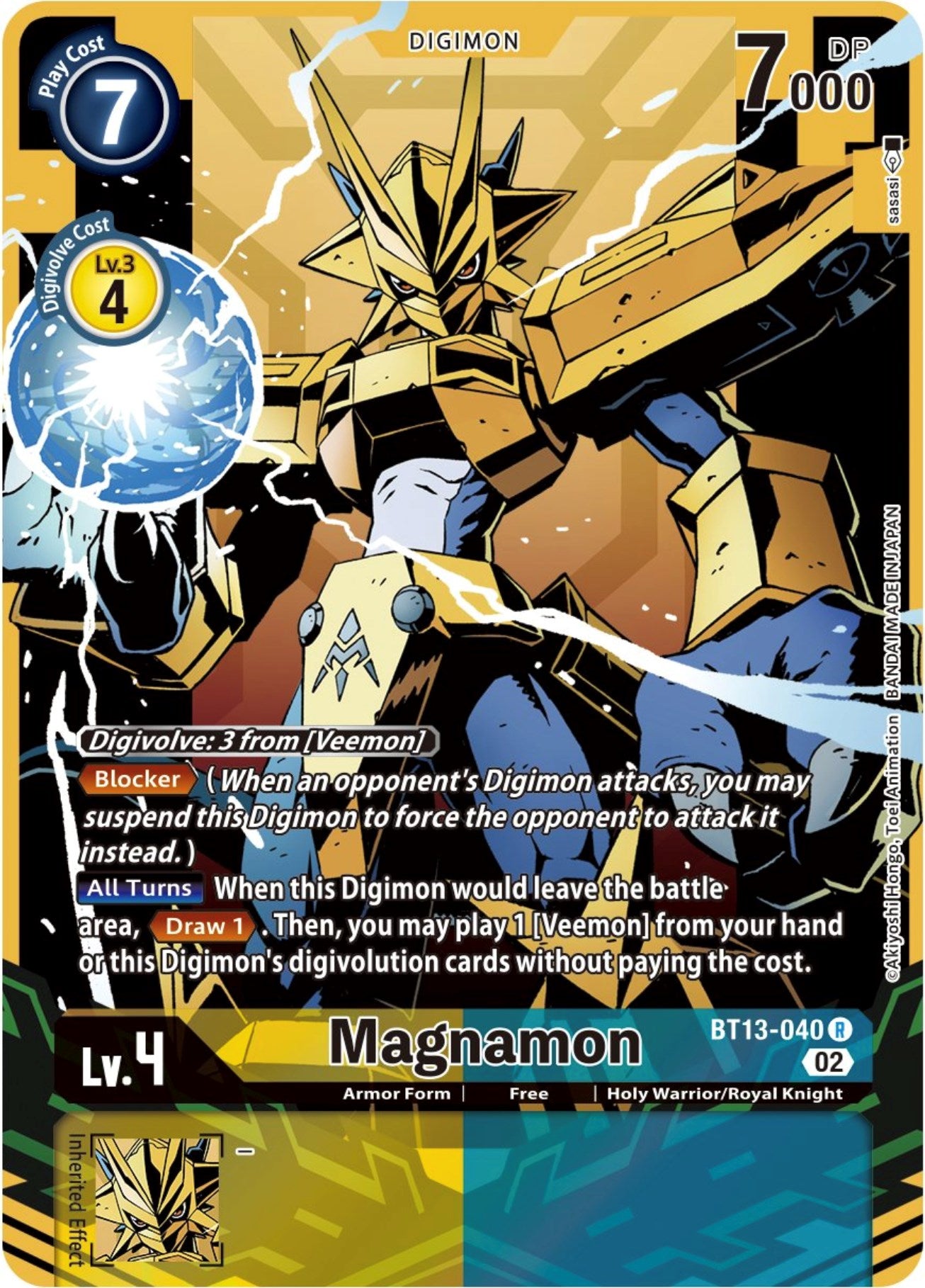 Magnamon [BT13-040] (Alternate Art) [Versus Royal Knights Booster] | The Gaming-Verse