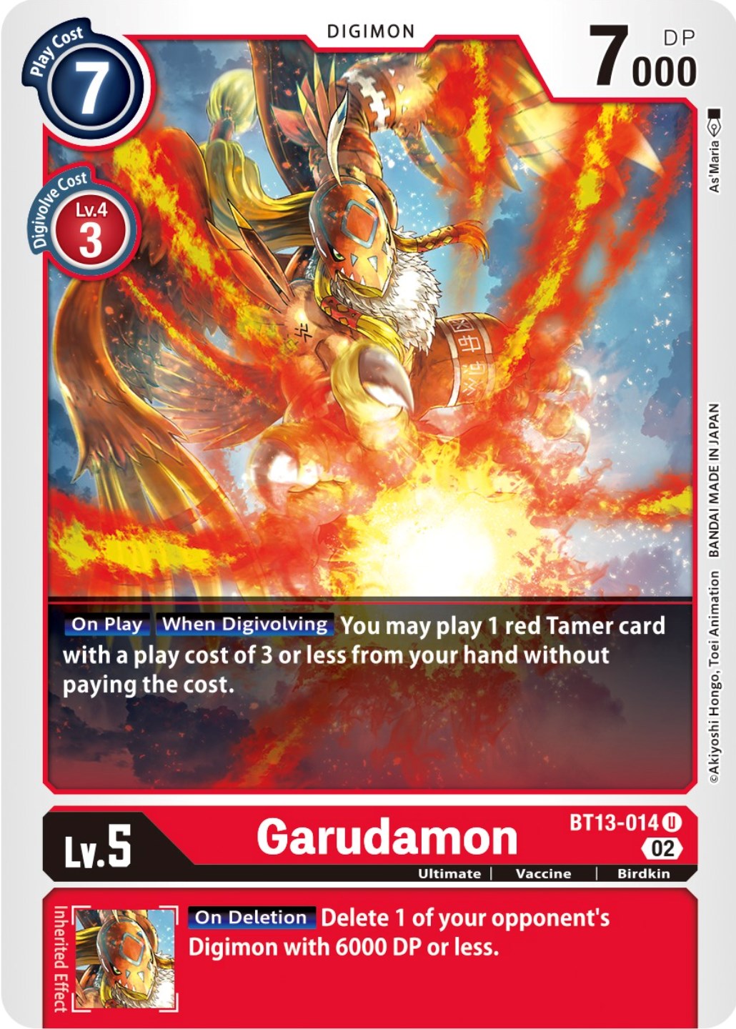 Garudamon [BT13-014] [Versus Royal Knights Booster] | The Gaming-Verse