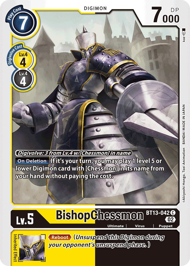 BishopChessmon [BT13-042] [Versus Royal Knights Booster] | The Gaming-Verse