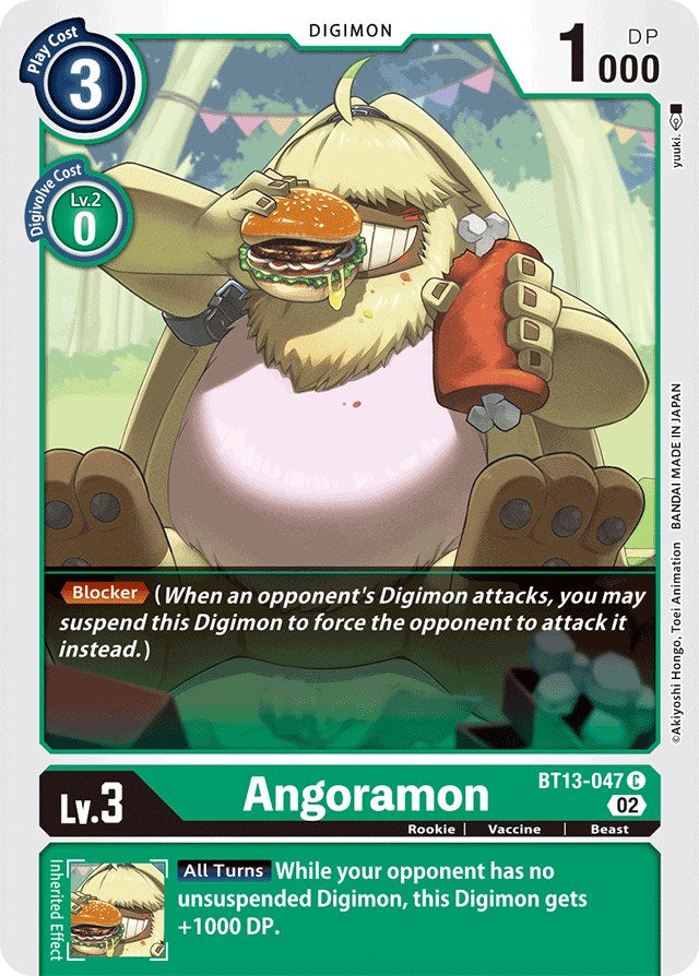 Angoramon [BT13-047] [Versus Royal Knights Booster] | The Gaming-Verse