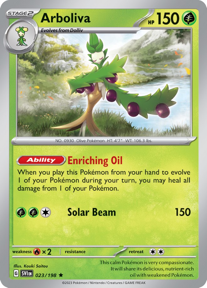 Arboliva (023/198) (Line Holo) [Scarlet & Violet: Base Set] | The Gaming-Verse