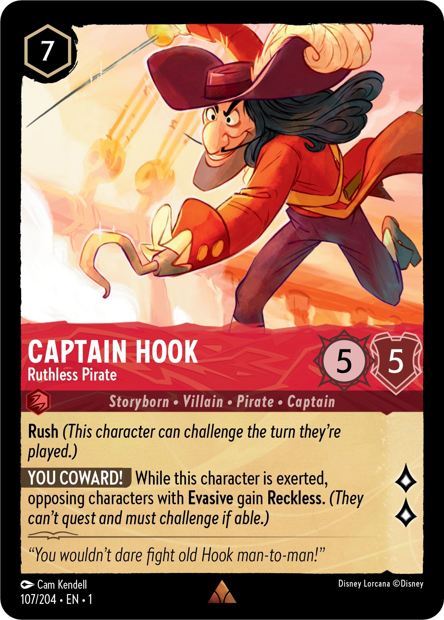 Captain Hook - Ruthless Pirate (107/204) [The First Chapter] | The Gaming-Verse