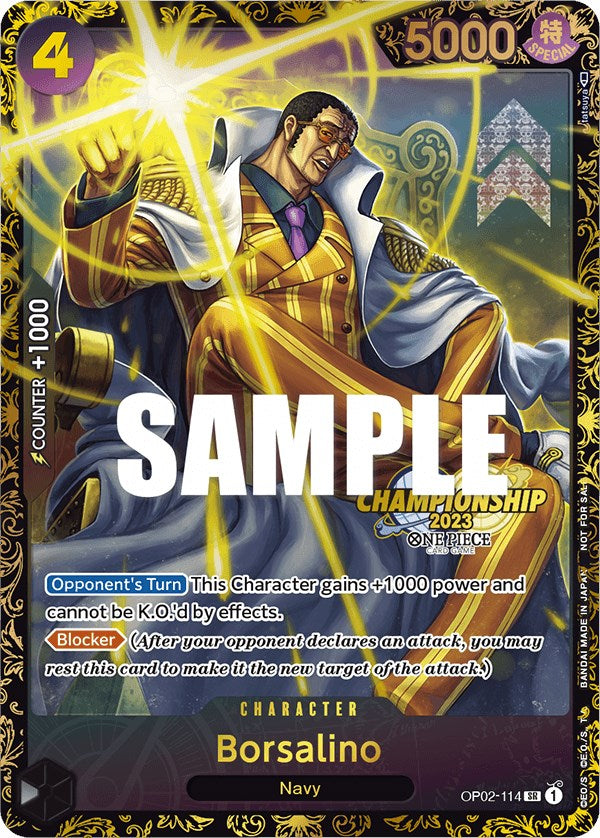 Borsalino (Championship 2023) [One Piece Promotion Cards] | The Gaming-Verse