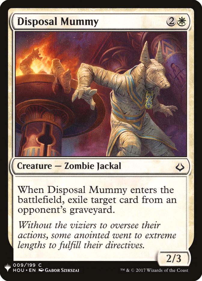 Disposal Mummy [Mystery Booster] | The Gaming-Verse