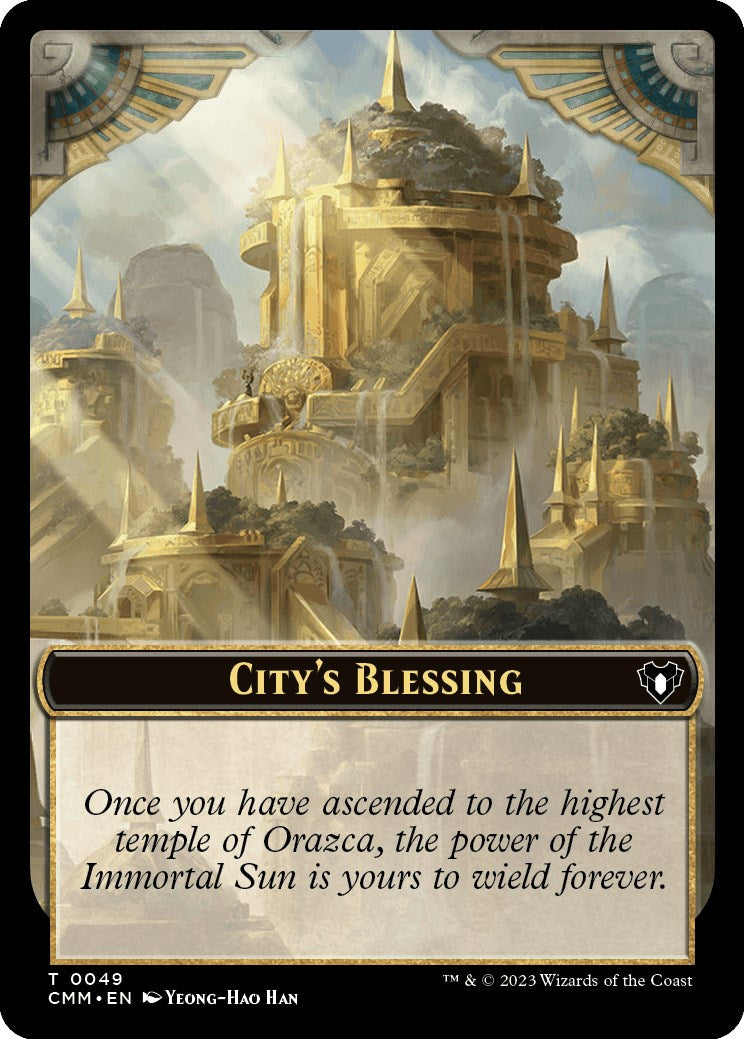 City's Blessing // Rat Double-Sided Token [Commander Masters Tokens] | The Gaming-Verse