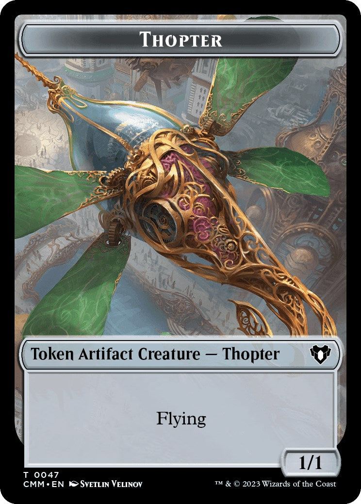 Thopter // Bird Illusion Double-Sided Token [Commander Masters Tokens] | The Gaming-Verse