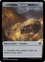 Treasure // Elemental (0037) Double-Sided Token [Commander Masters Tokens] | The Gaming-Verse