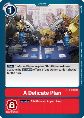 A Delicate Plan [BT3-097] (Revision Pack 2021) [Release Special Booster Promos] | The Gaming-Verse