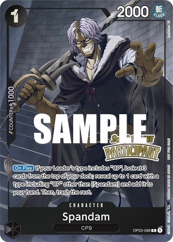 Spandam (Online Regional 2023) [Participant] [One Piece Promotion Cards] | The Gaming-Verse