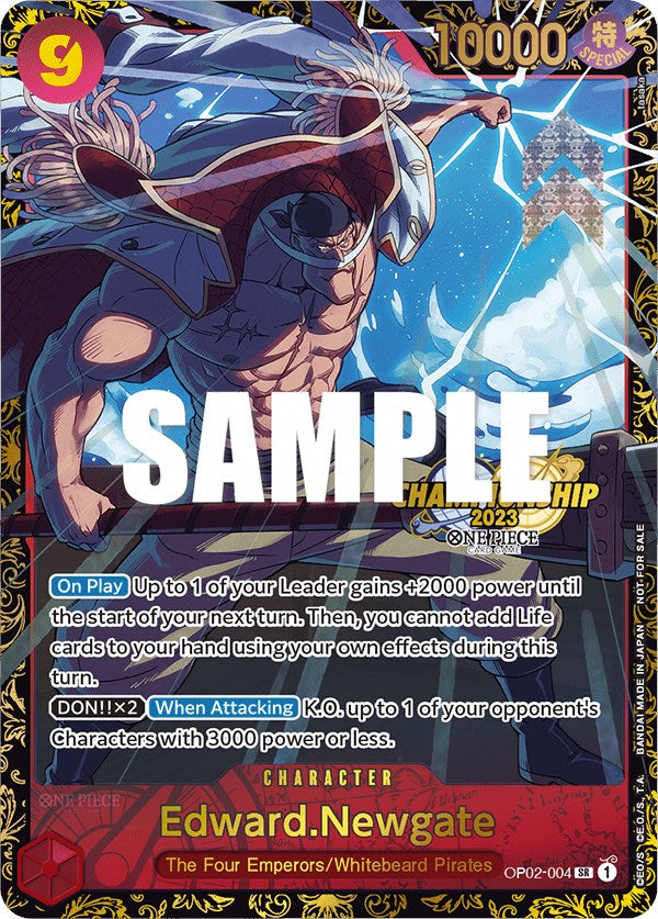 Edward.Newgate (Championship 2023) [One Piece Promotion Cards] | The Gaming-Verse