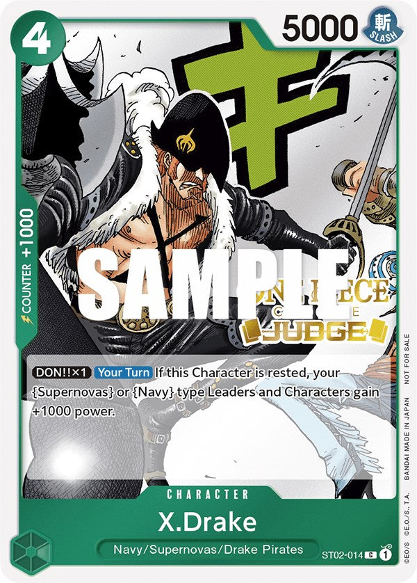 X.Drake (Judge Pack Vol. 2) [One Piece Promotion Cards] | The Gaming-Verse