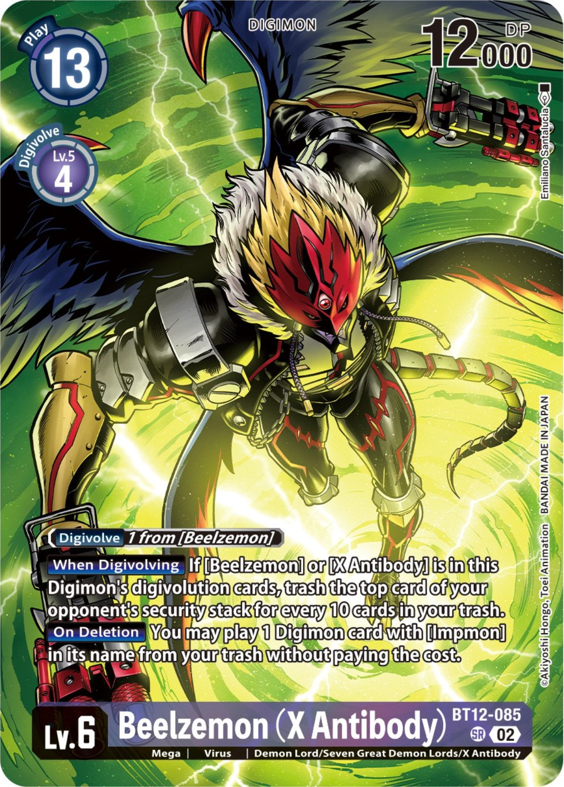 Beelzemon (X Antibody) [BT12-085] (Premium Binder Set) [Across Time Promos] | The Gaming-Verse