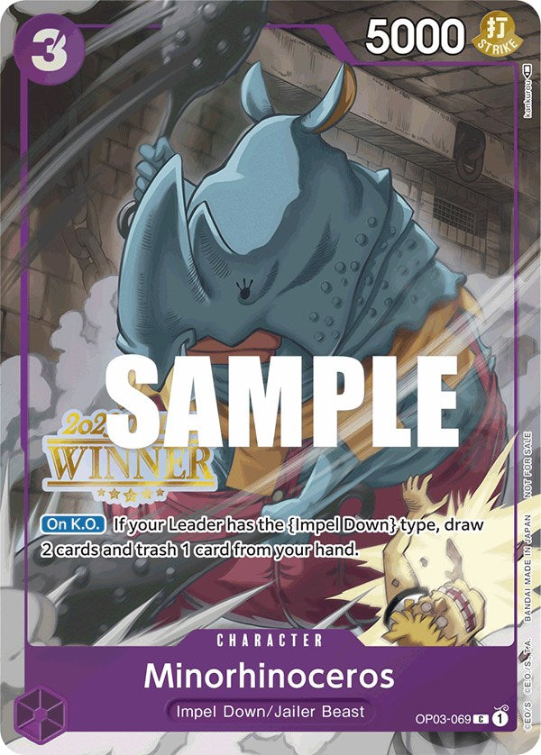 Minorhinoceros (Offline Regional 2023) [Winner] [One Piece Promotion Cards] | The Gaming-Verse