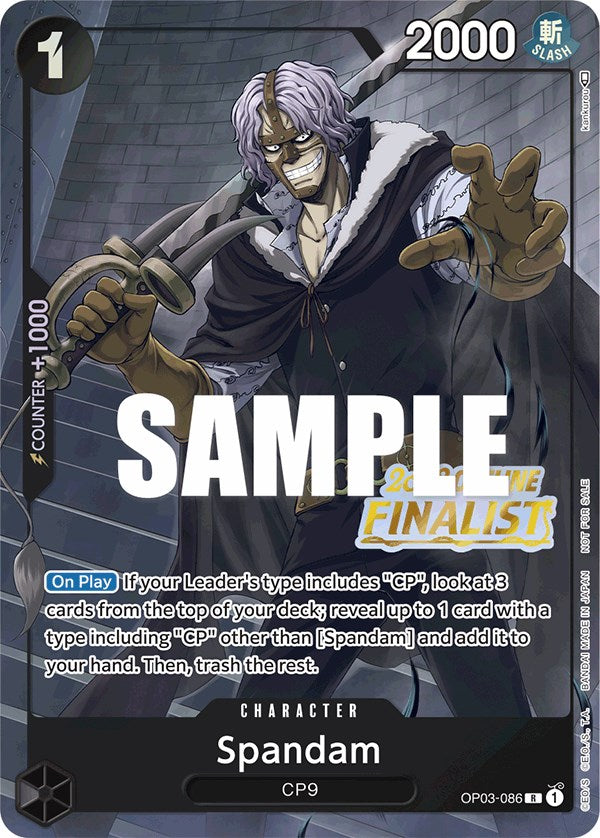 Spandam (Offline Regional 2023) [Finalist] [One Piece Promotion Cards] | The Gaming-Verse