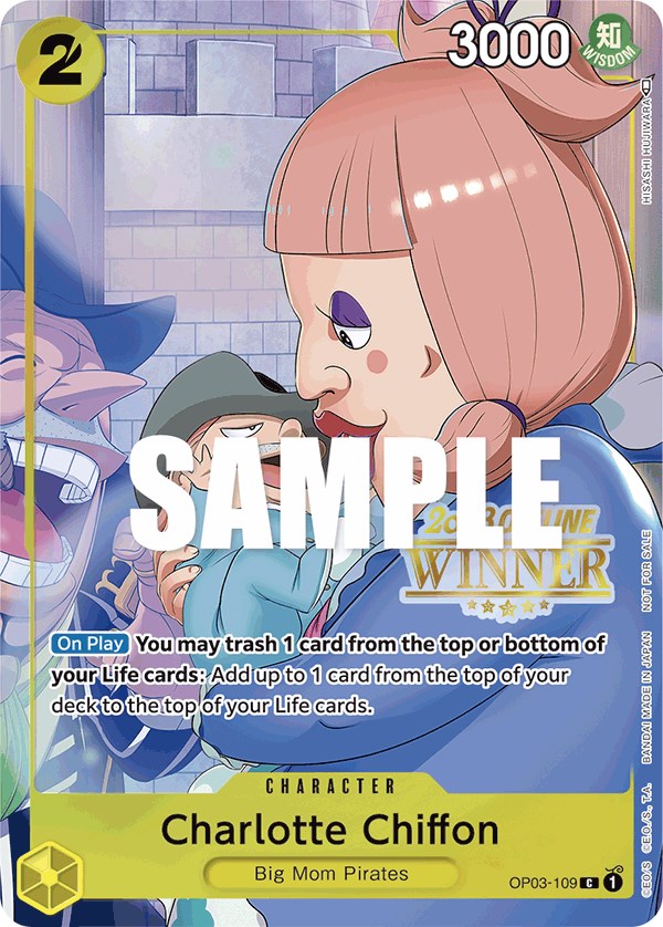 Charlotte Chiffon (Offline Regional 2023) [Winner] [One Piece Promotion Cards] | The Gaming-Verse