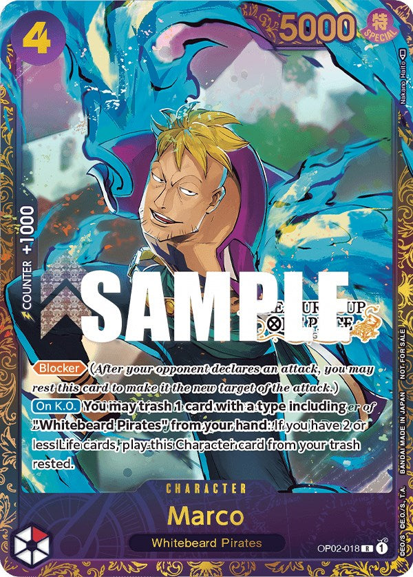 Marco (Treasure Cup) [One Piece Promotion Cards] | The Gaming-Verse