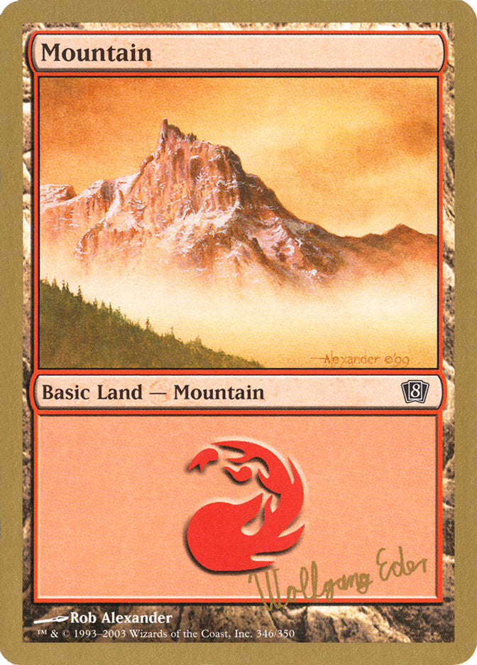 Mountain (we346) (Wolfgang Eder) [World Championship Decks 2003] | The Gaming-Verse