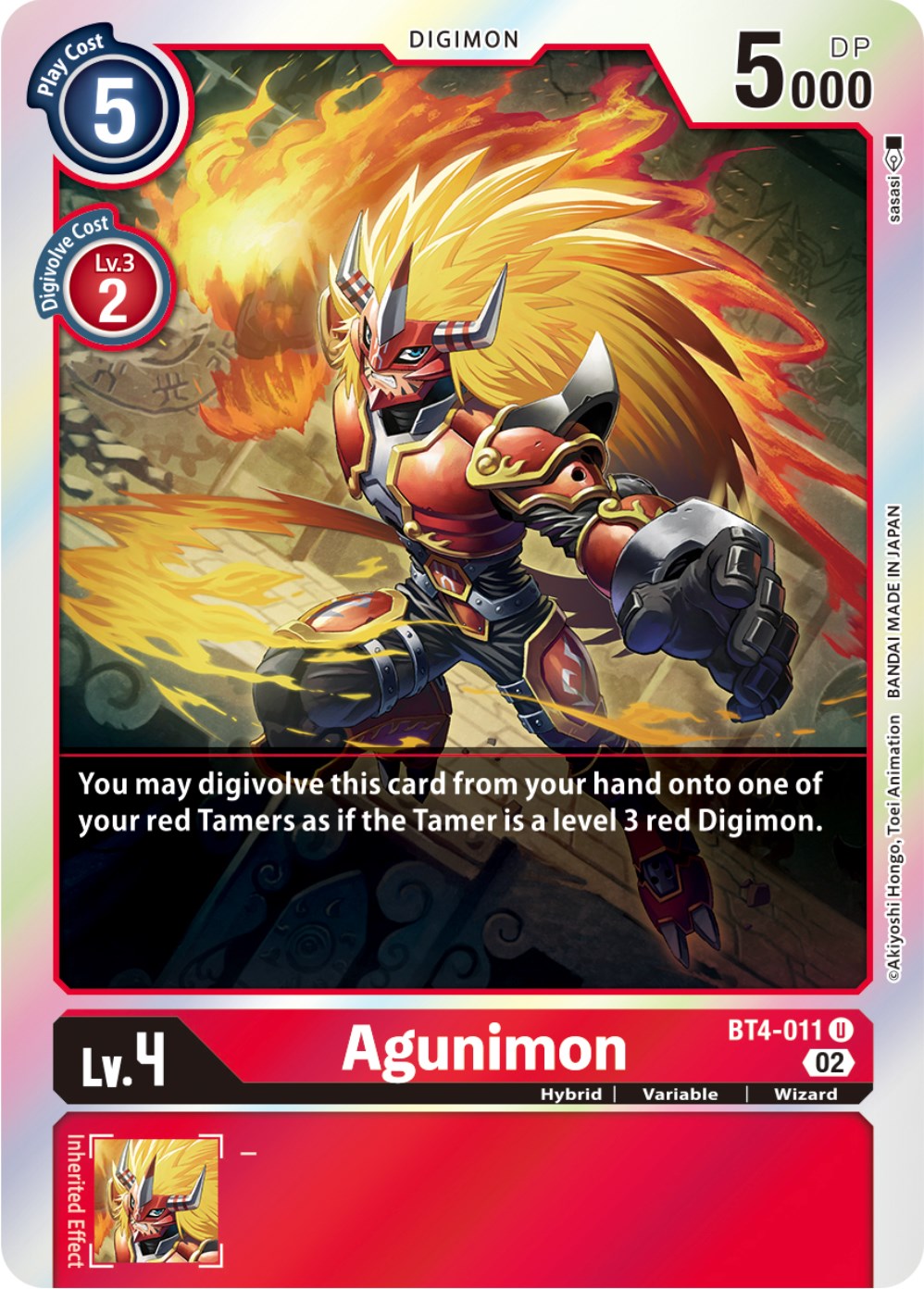 Agunimon [BT4-011] [Resurgence Booster] | The Gaming-Verse