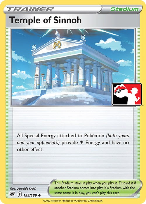 Temple of Sinnoh (155/189) [Prize Pack Series Three] | The Gaming-Verse