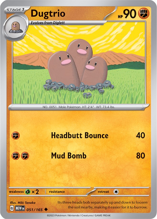 Dugtrio (051/165) [Scarlet & Violet: 151] | The Gaming-Verse