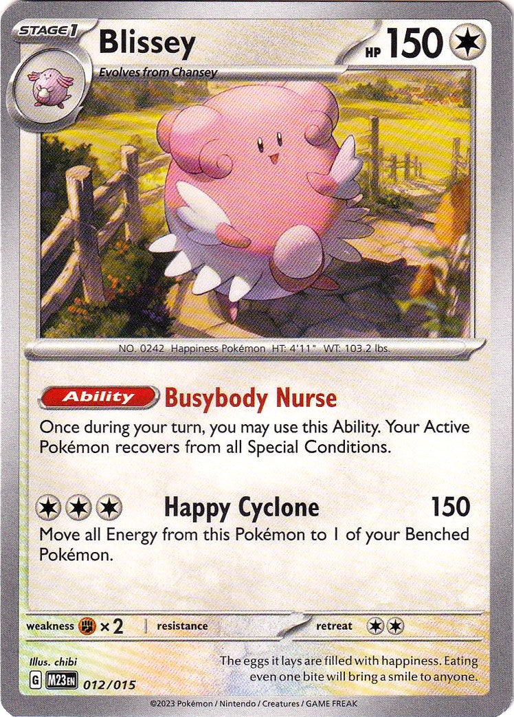 Blissey (012/015) [McDonald's Promos: 2023 Collection] | The Gaming-Verse