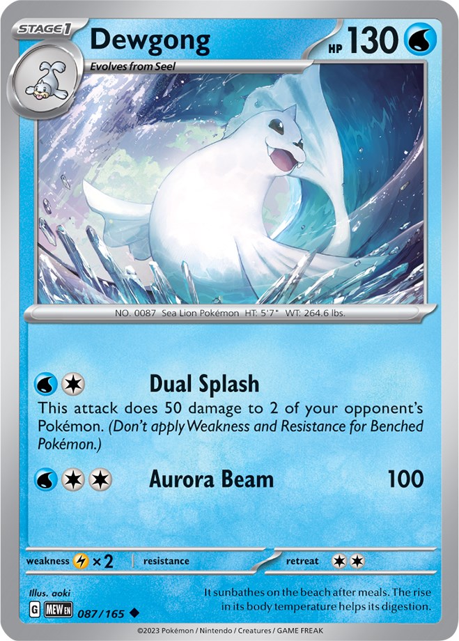 Dewgong (087/165) [Scarlet & Violet: 151] | The Gaming-Verse