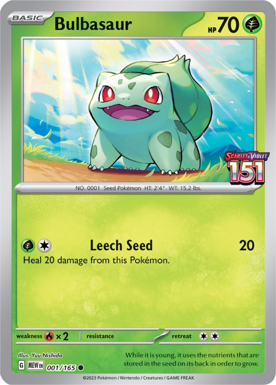 Bulbasaur (001/165) (Best Buy Exclusive) [Scarlet & Violet: 151] | The Gaming-Verse