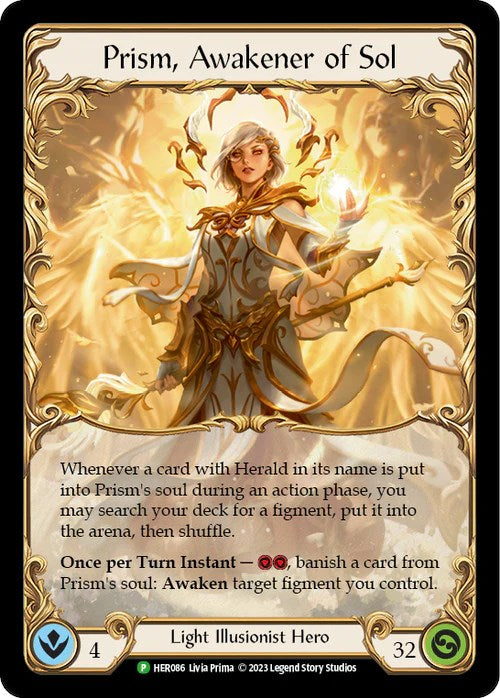 Prism, Awakener of Sol [HER086] (Promo)  Cold Foil | The Gaming-Verse