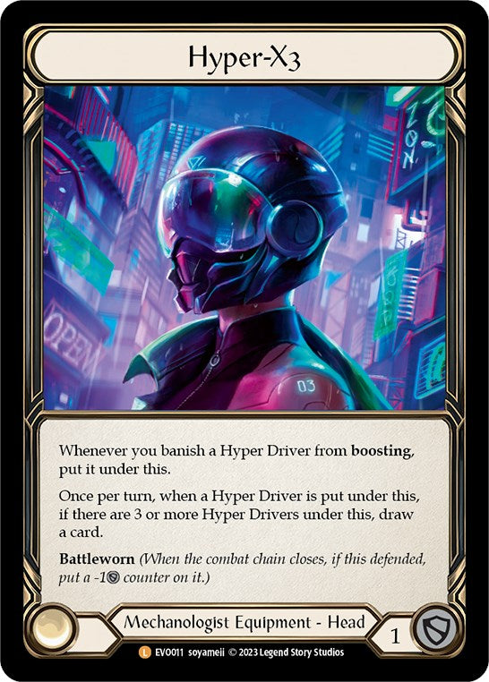 Hyper-X3 [EVO011] (Bright Lights)  Rainbow Foil | The Gaming-Verse