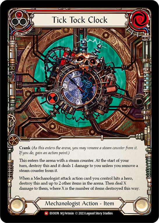 Tick Tock Clock [EVO074] (Bright Lights)  Rainbow Foil | The Gaming-Verse