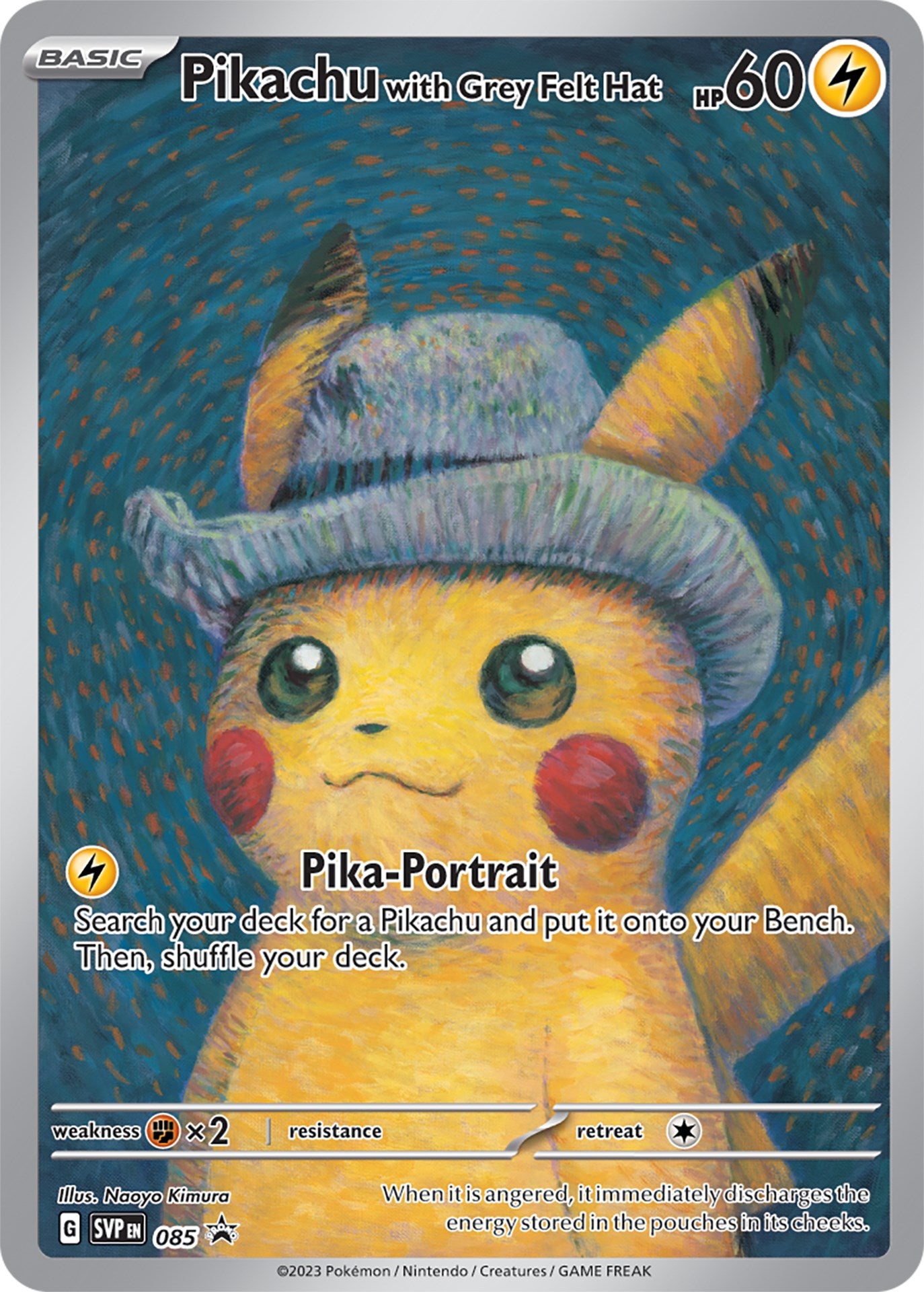 Pikachu with Grey Felt Hat (085) [Scarlet & Violet: Black Star Promos] | The Gaming-Verse