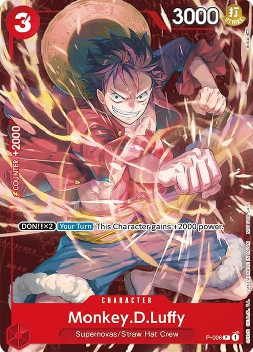 Monkey.D.Luffy (P-006) (Retail Promo) [One Piece Promotion Cards] | The Gaming-Verse