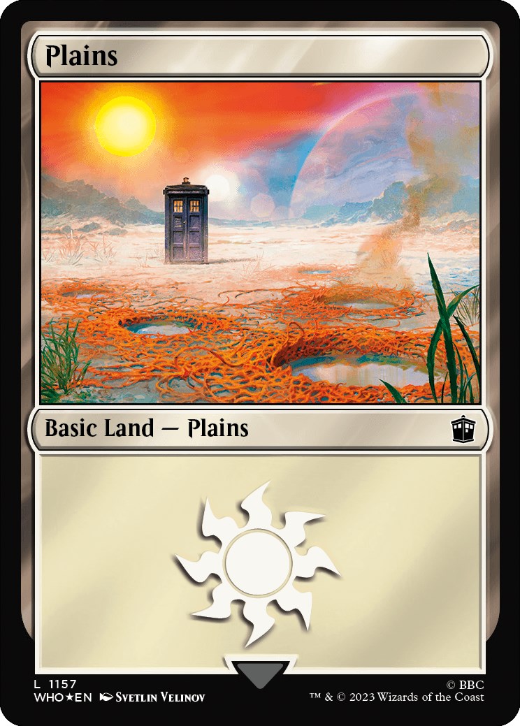 Plains (1157) (Surge Foil) [Doctor Who] | The Gaming-Verse