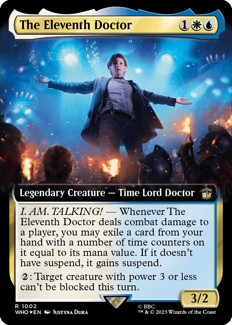 The Eleventh Doctor (Extended Art) (Surge Foil) [Doctor Who] | The Gaming-Verse