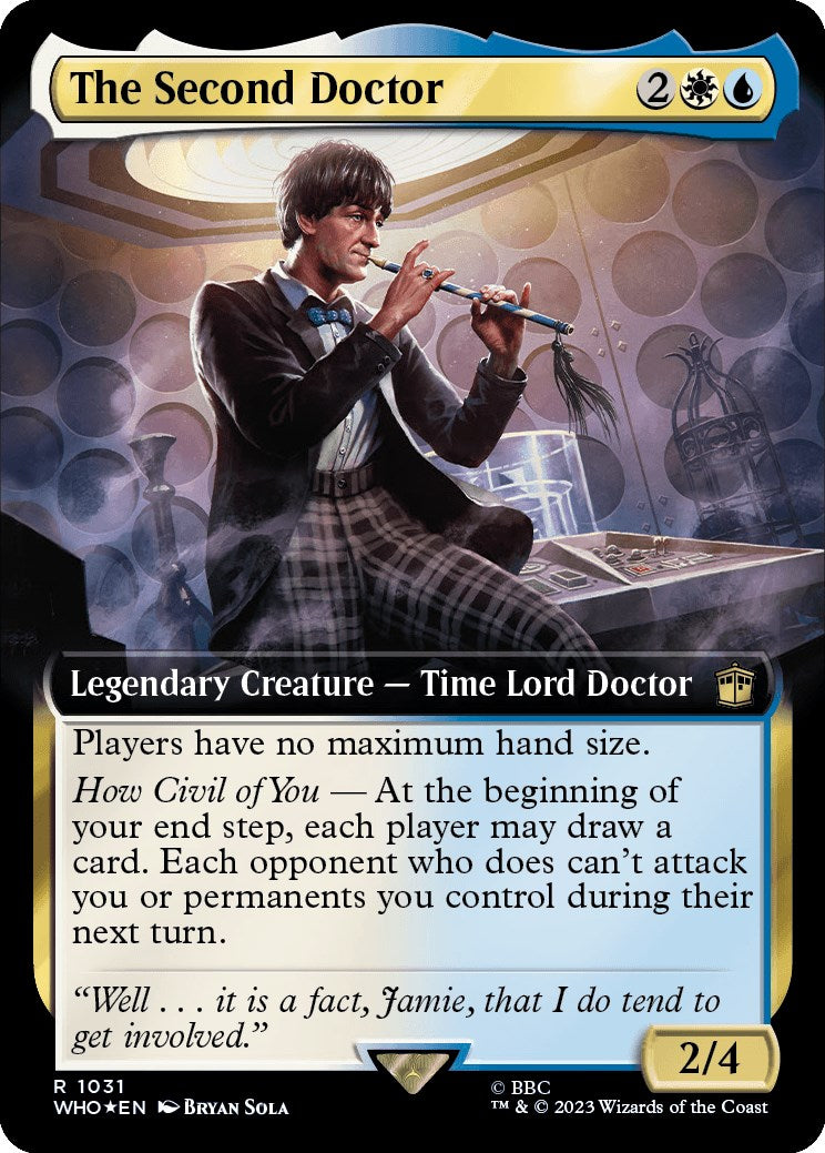 The Second Doctor (Extended Art) (Surge Foil) [Doctor Who] | The Gaming-Verse