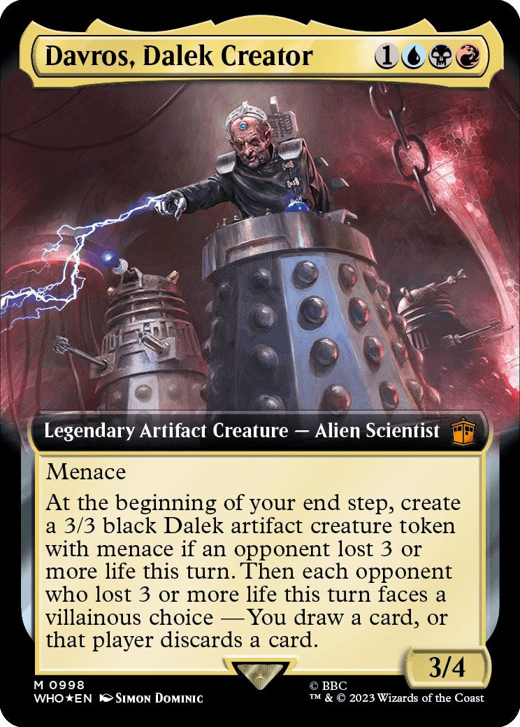 Davros, Dalek Creator (Extended Art) (Surge Foil) [Doctor Who] | The Gaming-Verse