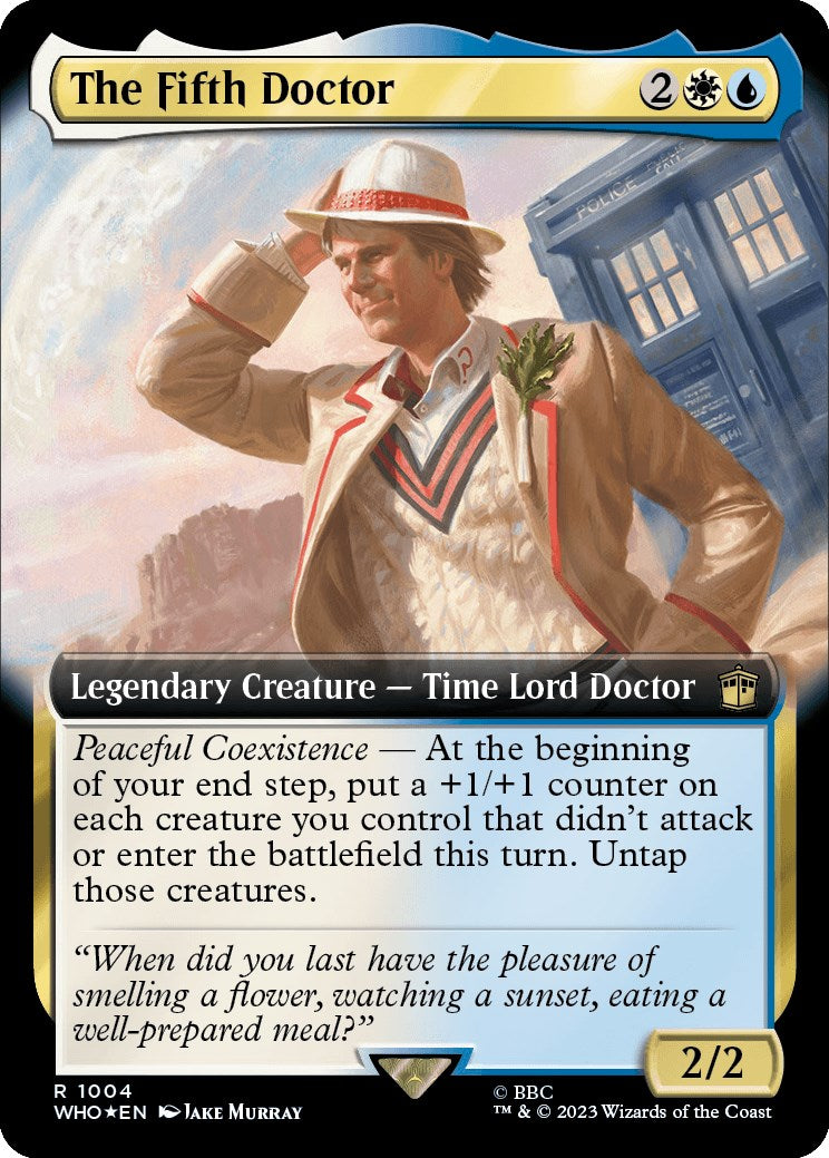 The Fifth Doctor (Extended Art) (Surge Foil) [Doctor Who] | The Gaming-Verse