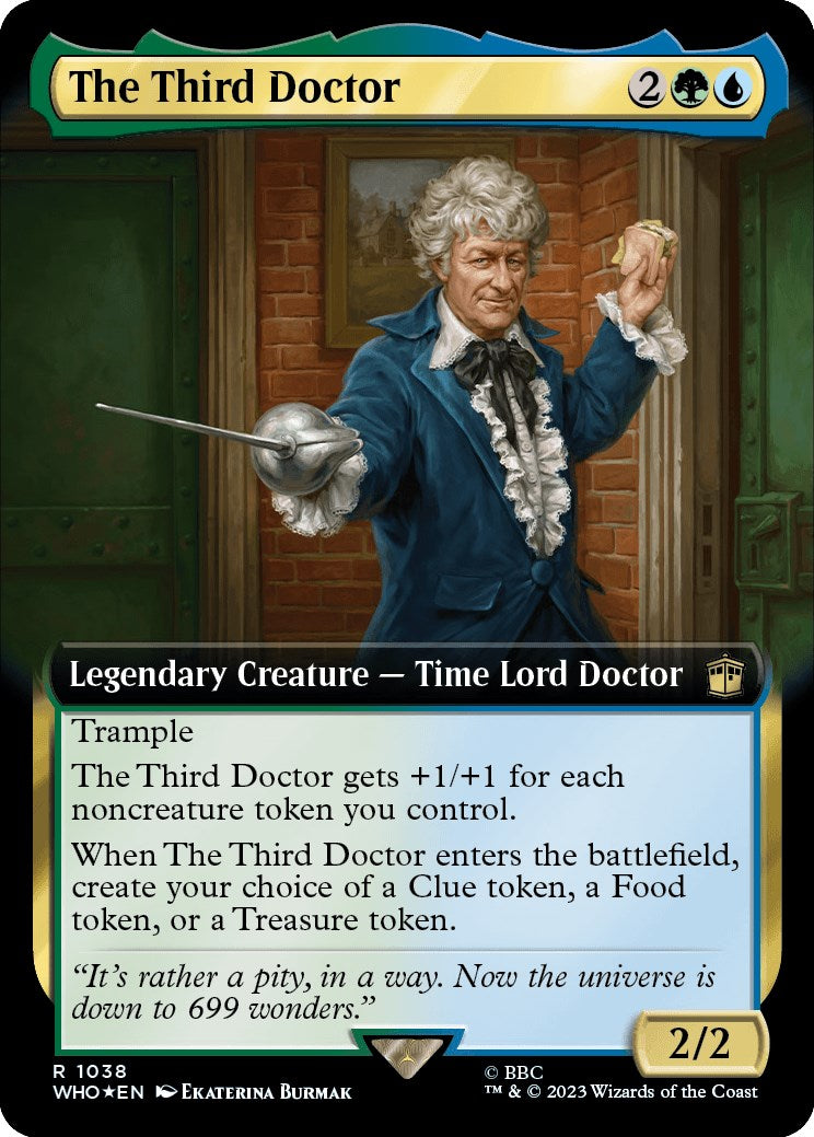 The Third Doctor (Extended Art) (Surge Foil) [Doctor Who] | The Gaming-Verse