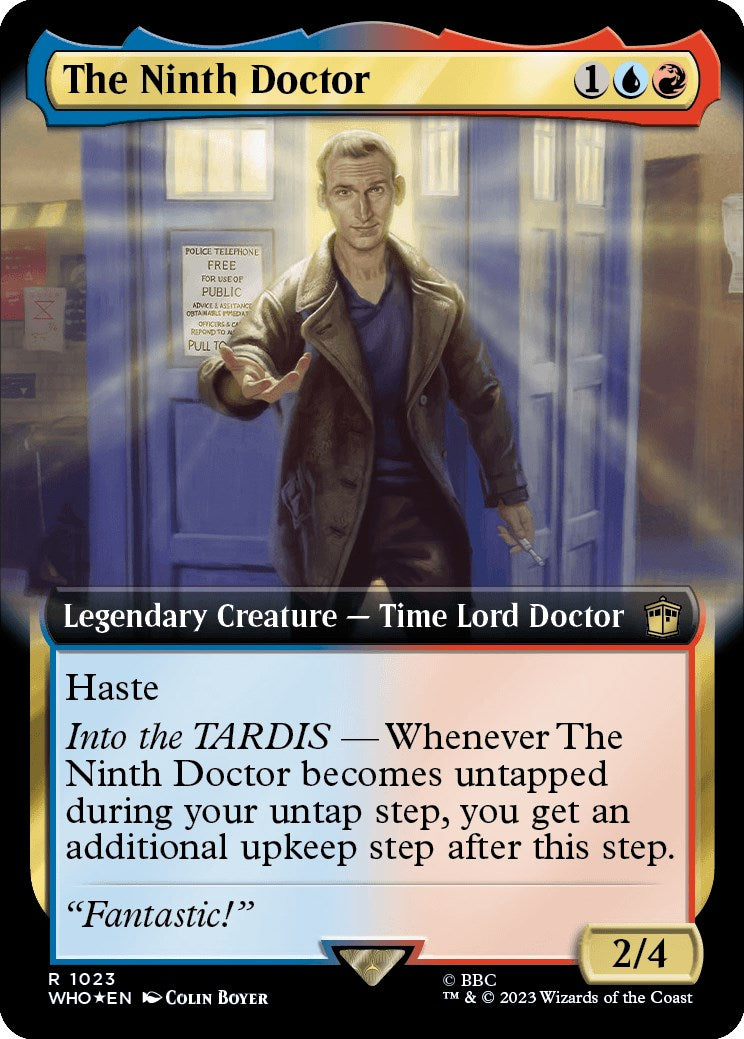 The Ninth Doctor (Extended Art) (Surge Foil) [Doctor Who] | The Gaming-Verse