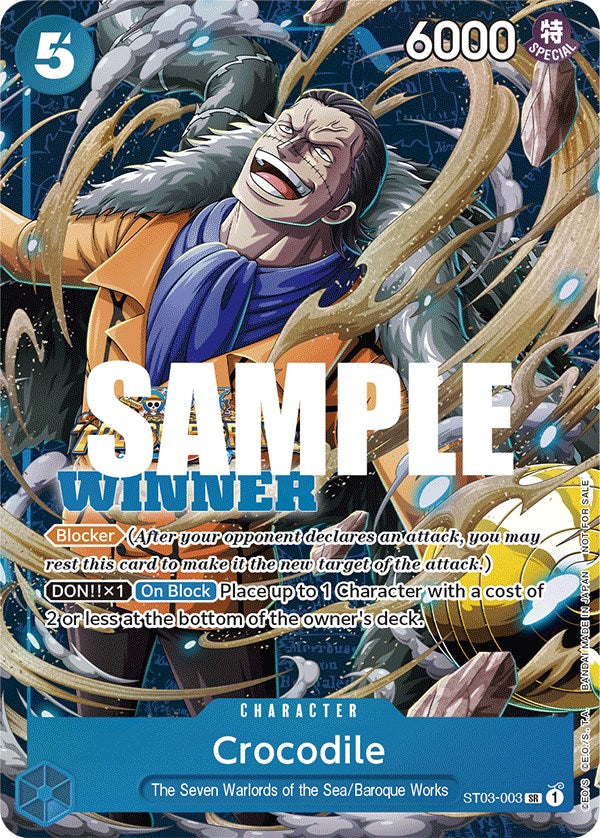 Crocodile (Winner Pack Vol. 5) [One Piece Promotion Cards] | The Gaming-Verse