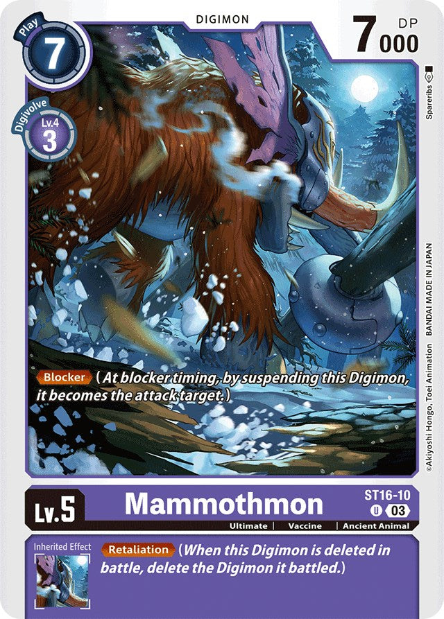 Mammothmon [ST16-10] [Starter Deck: Wolf of Friendship] | The Gaming-Verse