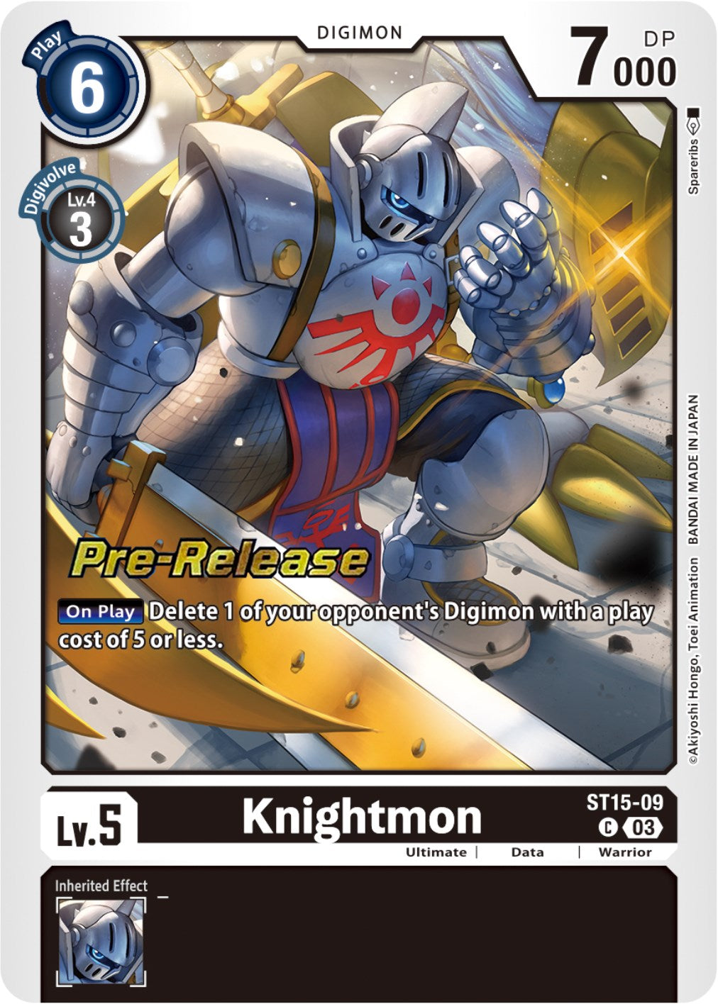 Knightmon [ST15-09] [Starter Deck: Dragon of Courage Pre-Release Cards] | The Gaming-Verse